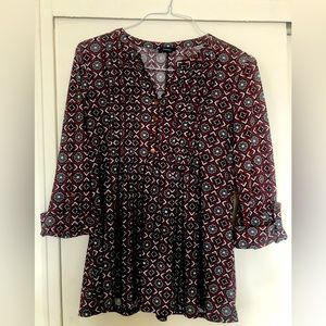 Cocomo Red Patterned Blouse